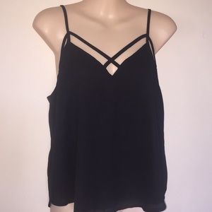 Brandy Melville Black Strappy Tank Top